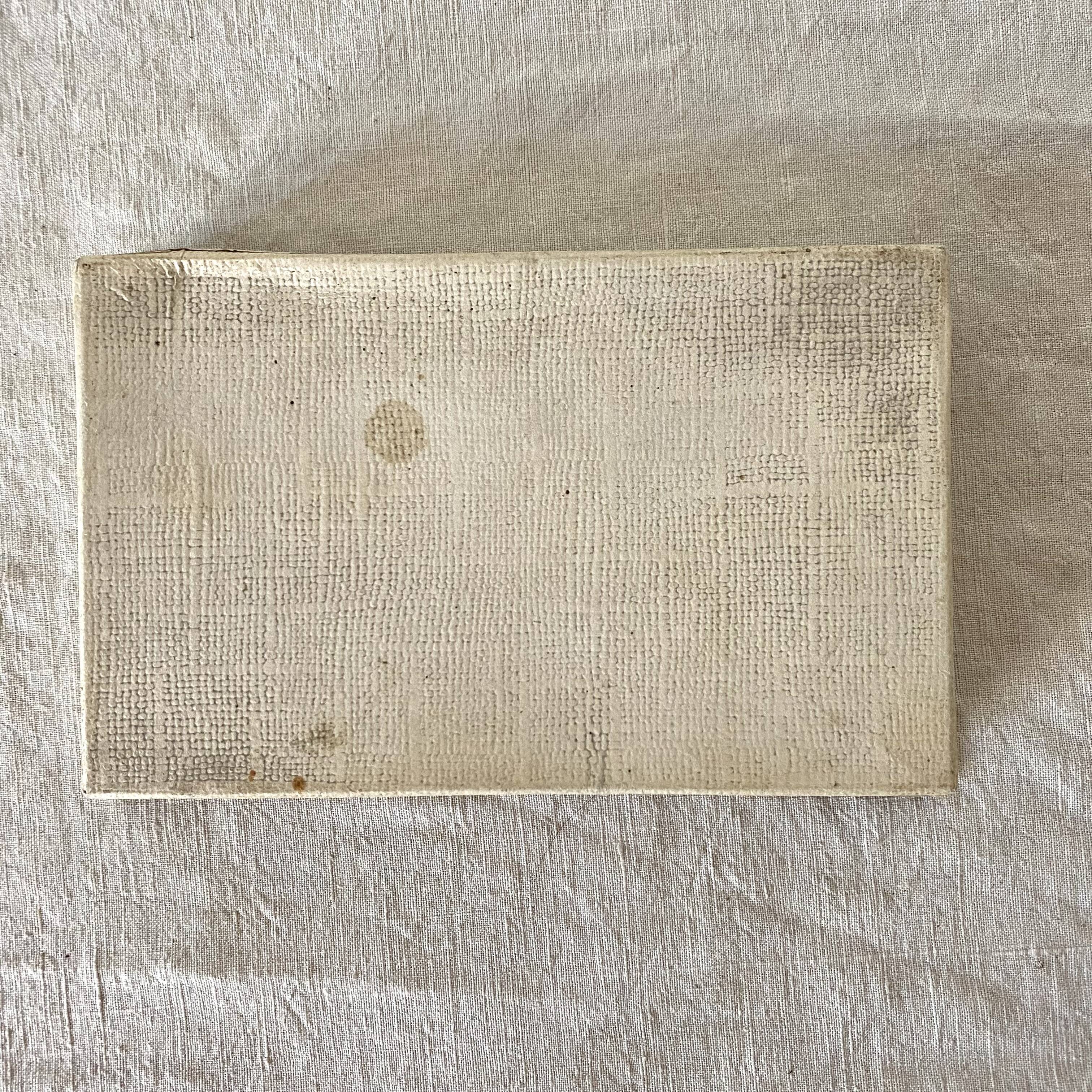 Porcelain seashell salt and pepper shakers in their case