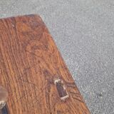 Solid oak bench