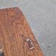 Solid oak bench