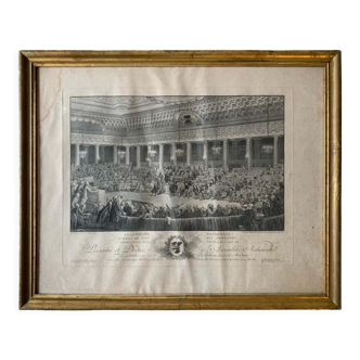 Charles Monnet, engraving "National Assembly on the night of 4 to 5 August"