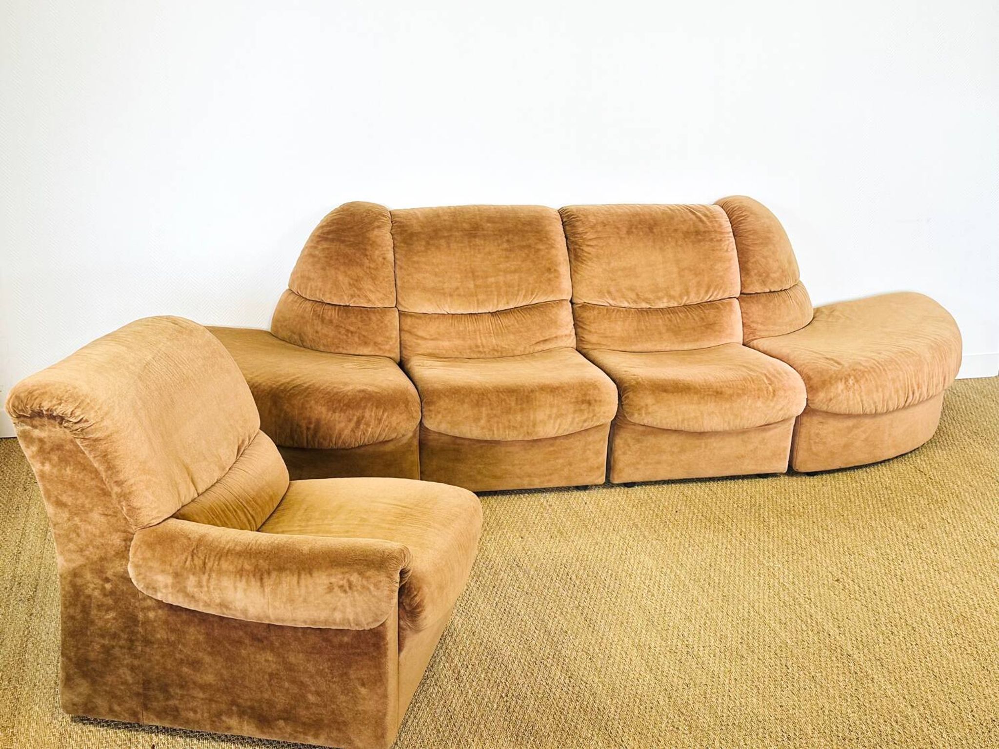 Suites de canapés modulaires vintage 1970