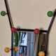 Coat rack cloakroom with mirror, 6 hooks 50s