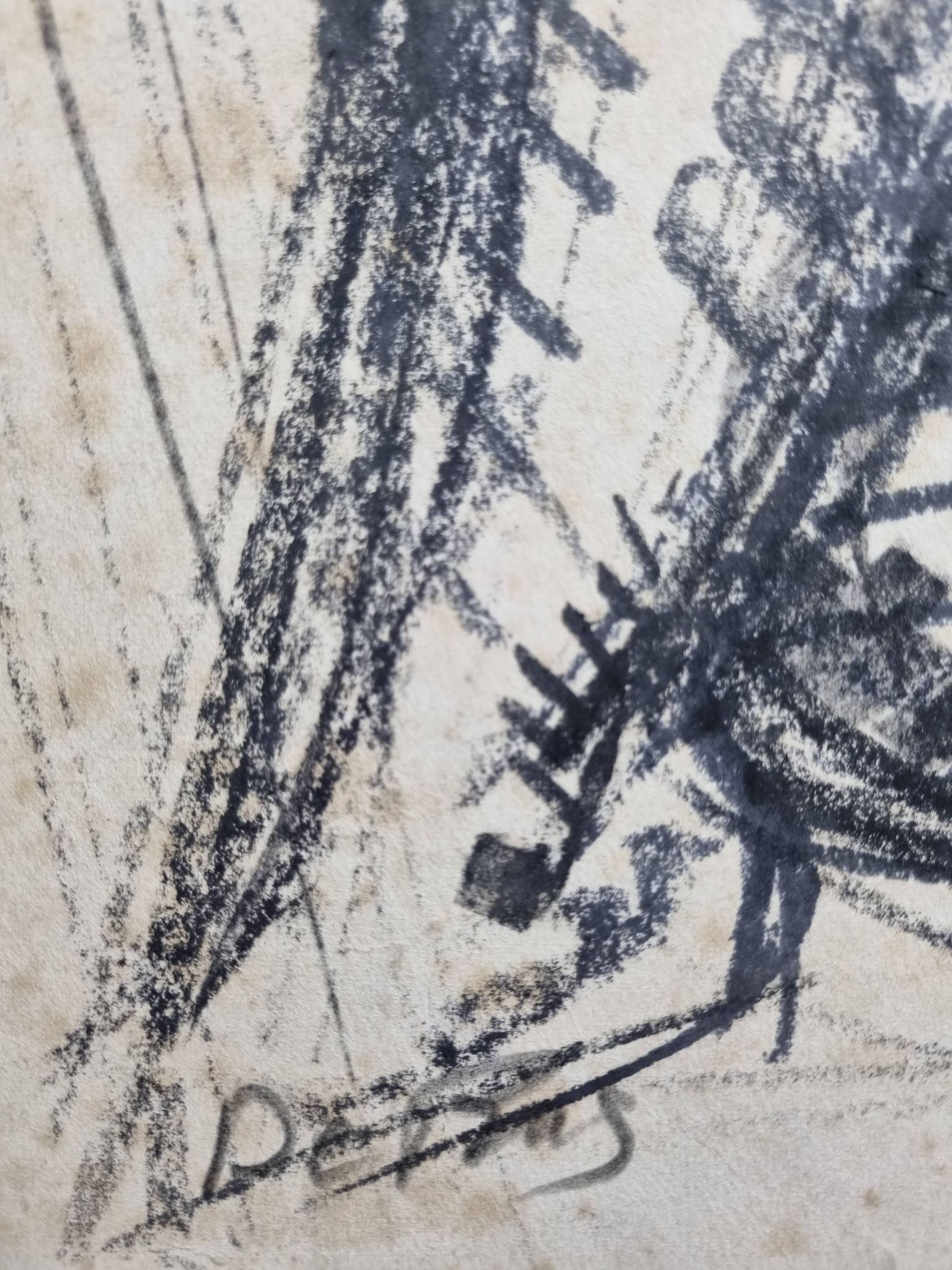 Etude de nu signée de Maurice de Bus, années 60, 50 x 60 cm