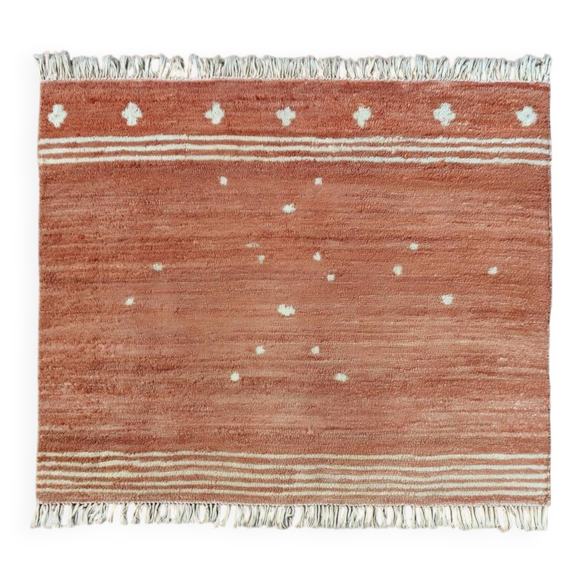 Handmade Moroccan terracotta rug, 150/250cm