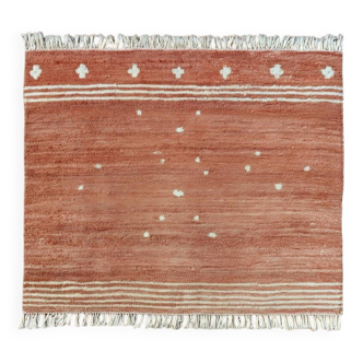 Handmade Moroccan terracotta rug, 150/250cm