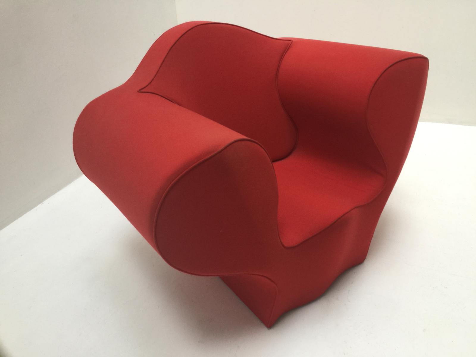 Vintage Red Chair by Ron Arad for Moroso 1991