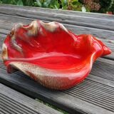 Vallauris ceramic conch shell empty pocket