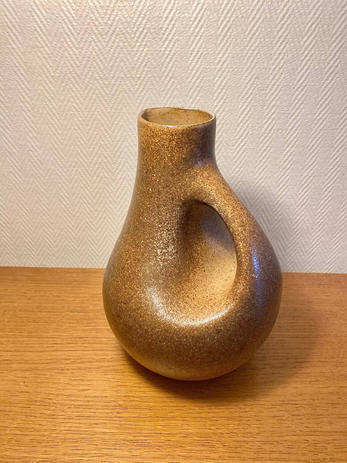 60s modernist stoneware carafe