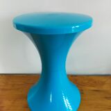Tam tam stool vintage blue plastic