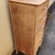Vintage 1950s oak chest of drawers with 6 drawers.