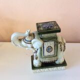 White ceramic elephant