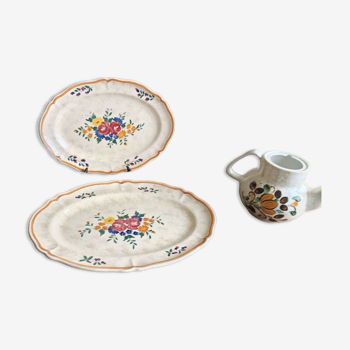 2 oval serving dishes by Longchamp - Mistral service