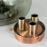 Vintage smoked ceiling lamp, raak