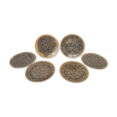 Sis porcelain plates decorated with "Thousand Flowers", China