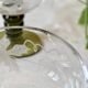 6 small liqueur glasses Roemer, moss green stepped bases