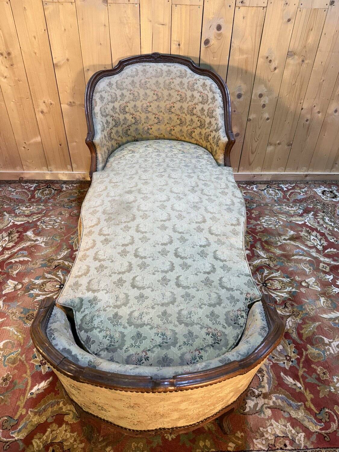Duchess on a boat - Louis XV period chaise longue