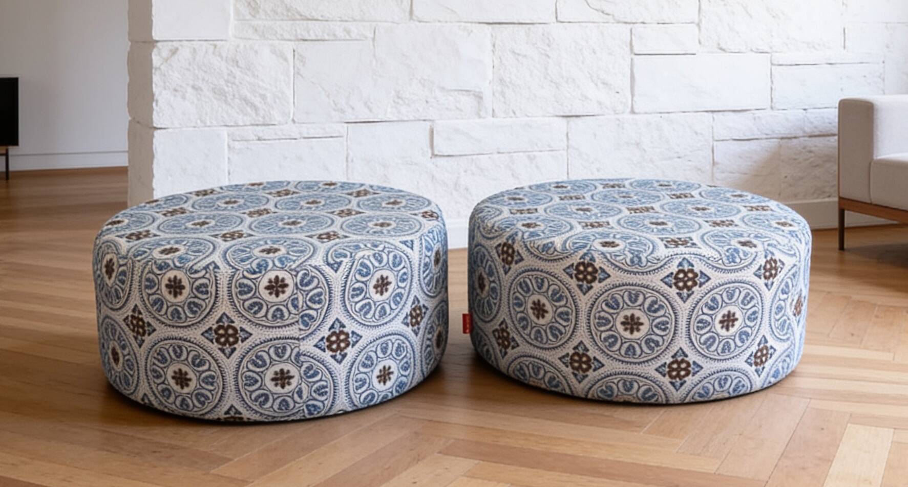 Pair of Fatboy poufs