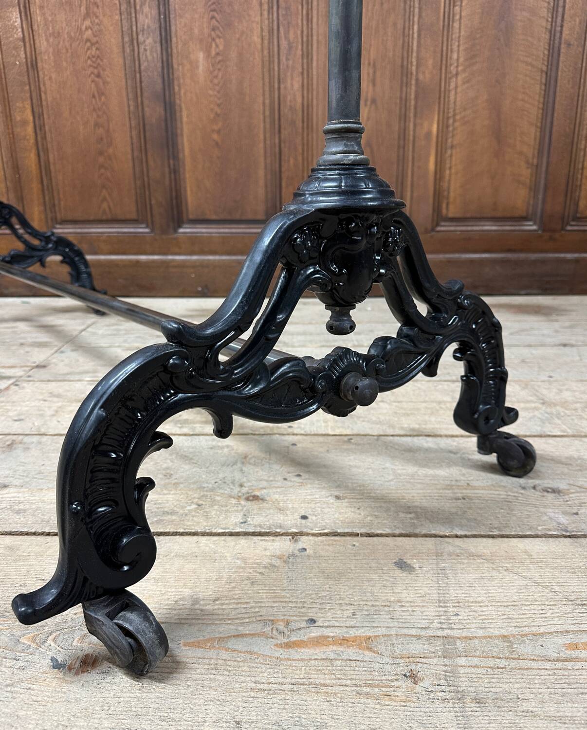 Siegel brand brass clothes rack, circa 1900