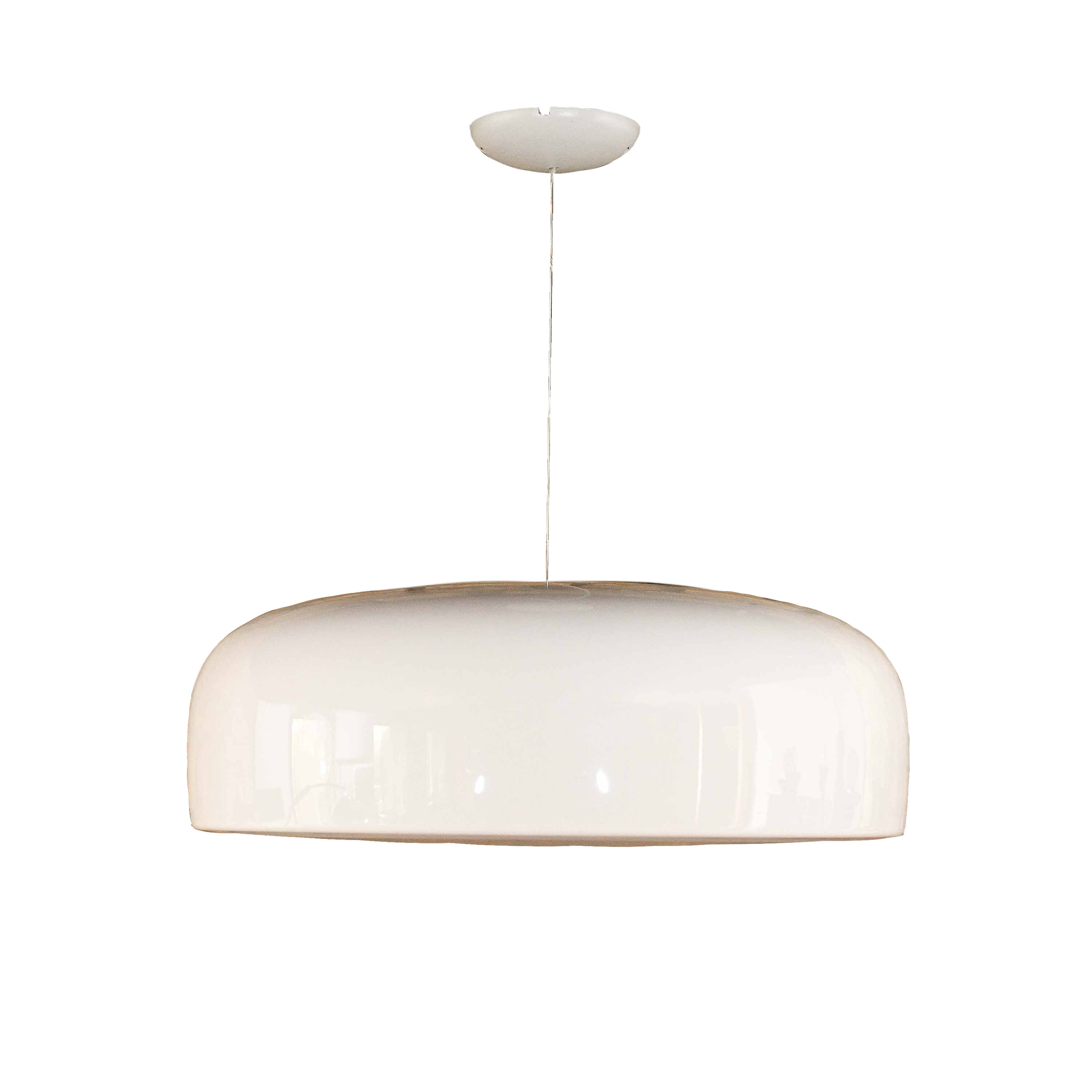 Hanging lamp Smithfield in white lacquered aluminium designed by Jasper Morrison