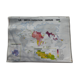 Carte scolaire la Décolonisation/Les Empires Coloniaux MDI - 1988