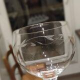 Set of water and wine glasses
