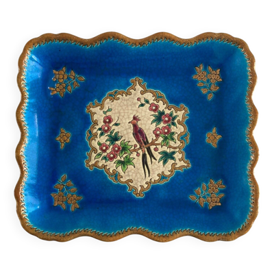 Plateau décoratif émaux longwy