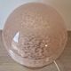 Pink Clichy glass globe in touch lamp
