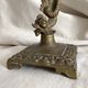 Antique dolphin candlestick from the 19th century, fish candlestick.