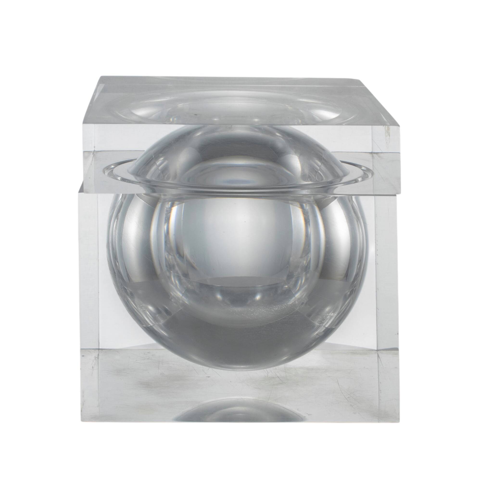 Seau à glace en Lucite, modèle Bombo, Studio TG, Guzzini, Italie, années 1970.