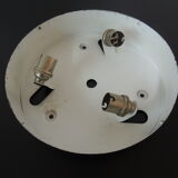 Glass and metal ceiling light