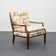 Restored 1960s armchair, floral pattern, two available.