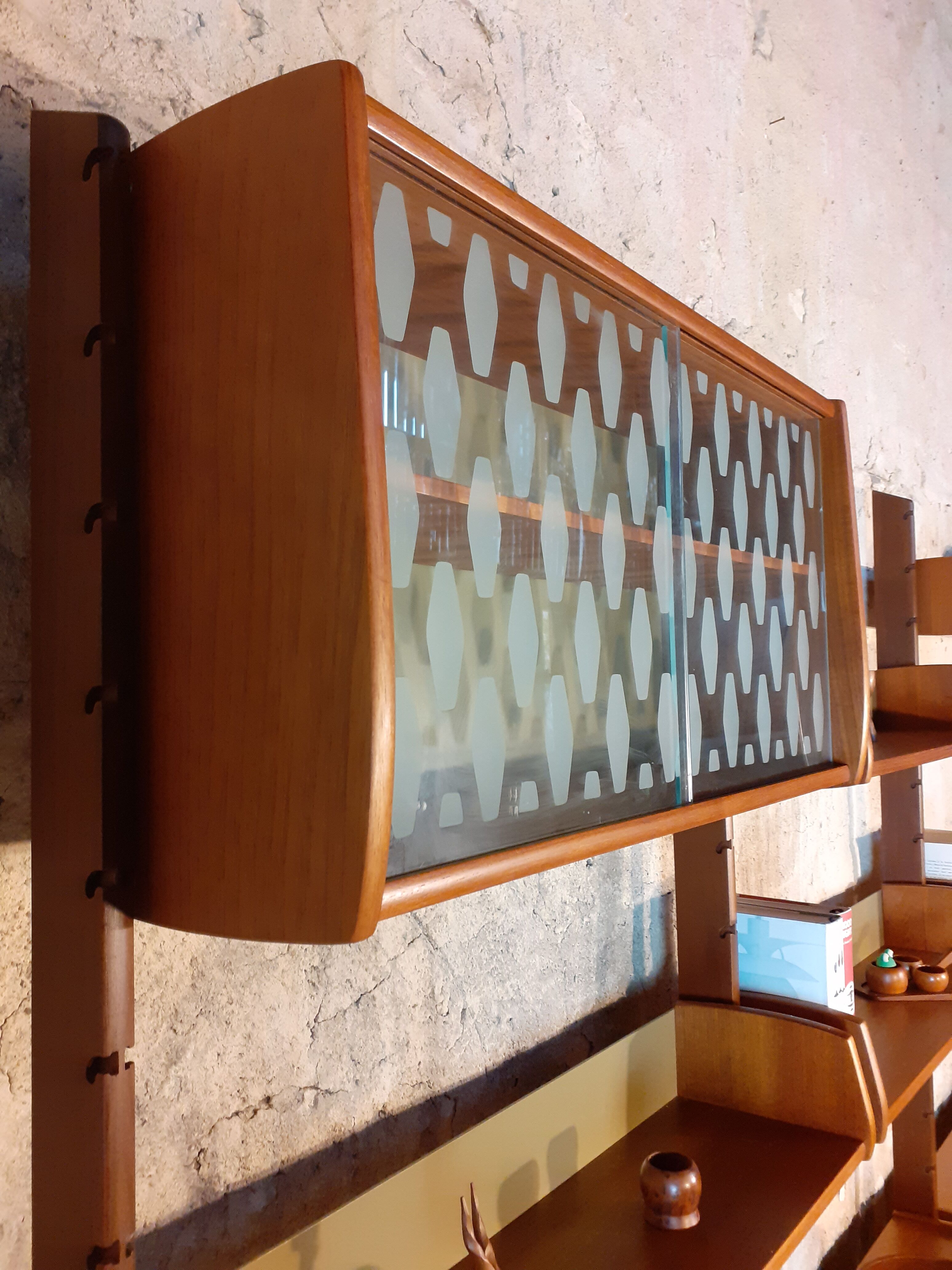Meuble en teck, 3 modules, modèle Ergo par Blindheim, Norvège 1960