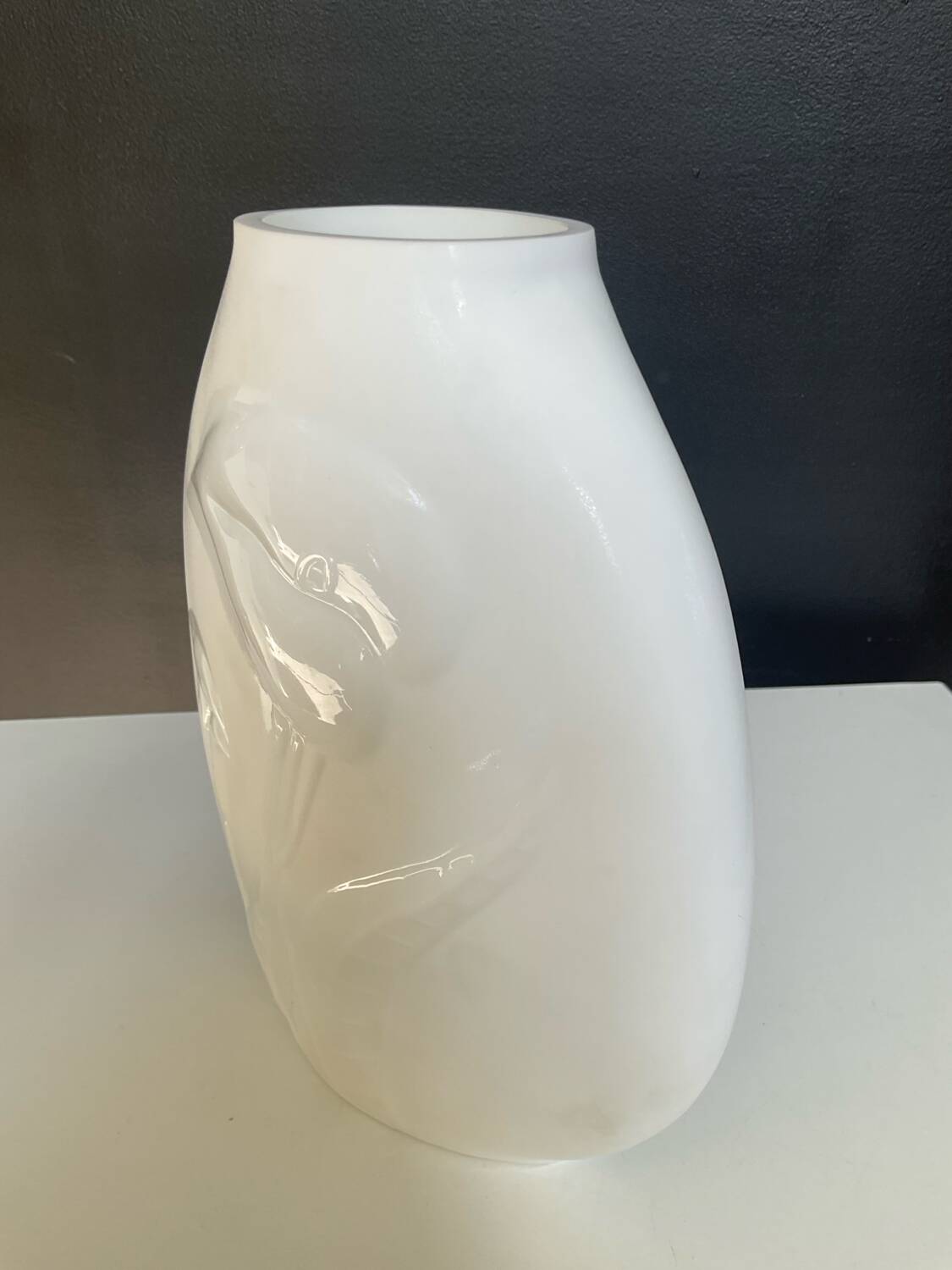 Vintage opaline glass vase
