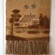 Decorative jute tapestry from the 1970s
