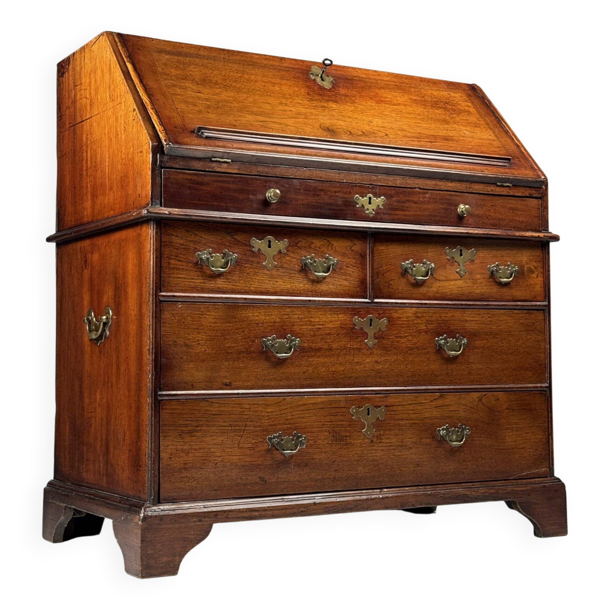 English secretary 18th century teak