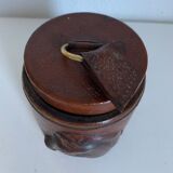 Vintage cigarette holder 1960 Longchamp leather horse - 11 x 10 cm