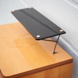Vintage bedside table, wooden nightstand with shelf, side table, end table, 50's