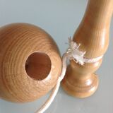 Old bilboquet in varnished wood / vintage 60s-70s