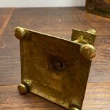 Bronze fish candlestick, late 19th century