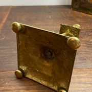 Bronze fish candlestick, late 19th century