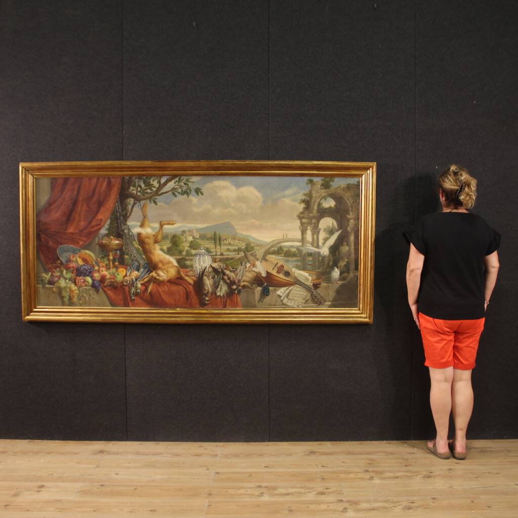 Signed painting still life oil on canvas