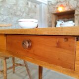 Farm table - 2m40 - 2 drawers
