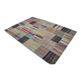 Vintage Anatolian Oushak Patchwork Rug sku 3040