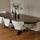 Baumann oval dining table with 2 extensions Scandinavian design