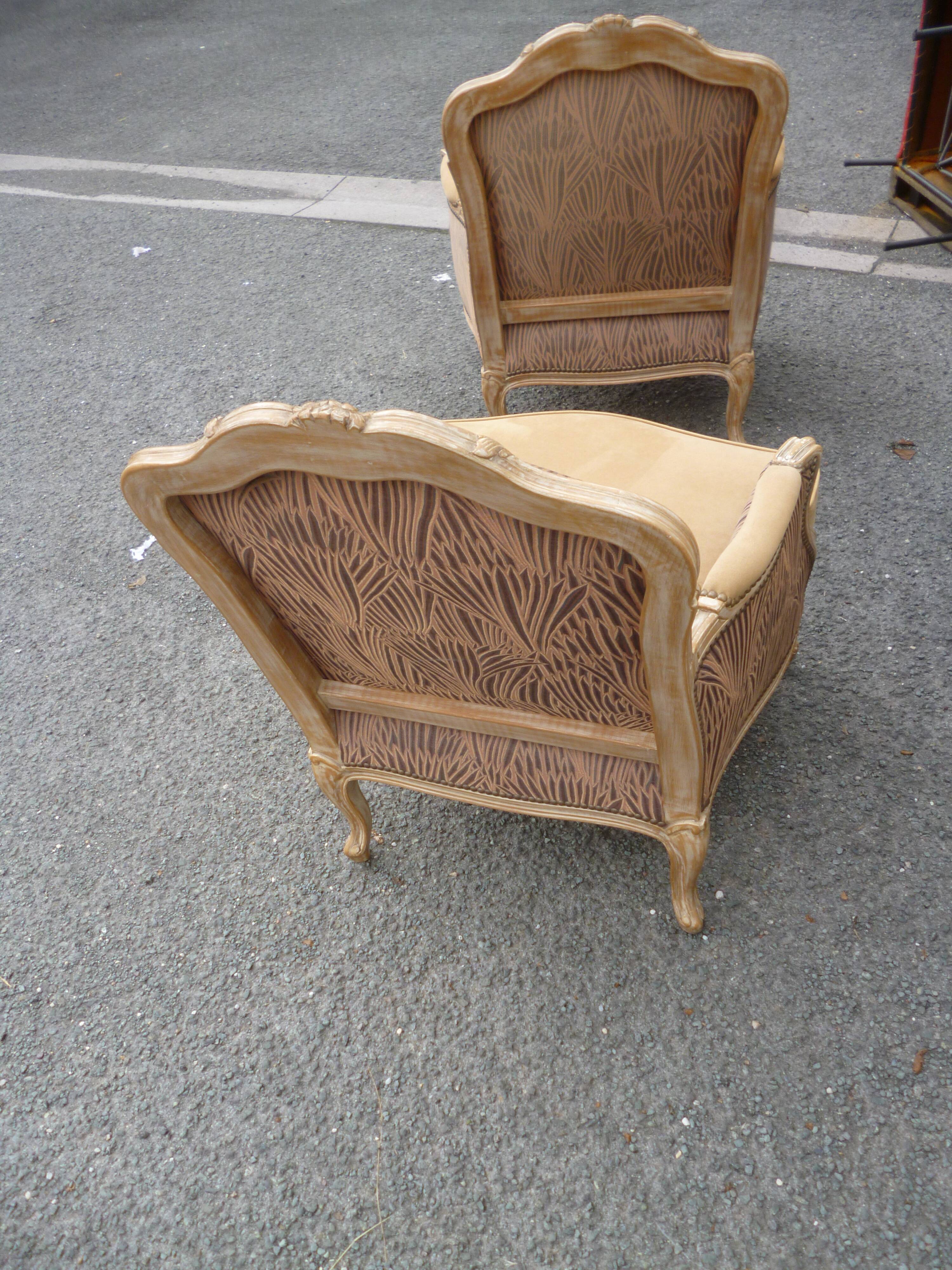 Louis XV style armchairs