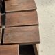Small stool, auxiliary teak stool, Indonesian footrest H15