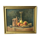 Still life painting on canvas