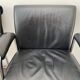 Paire de chaises de bureau en cuir noir par Boss Design