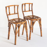 Pair of Vintage Cannée chairs - France, 1960