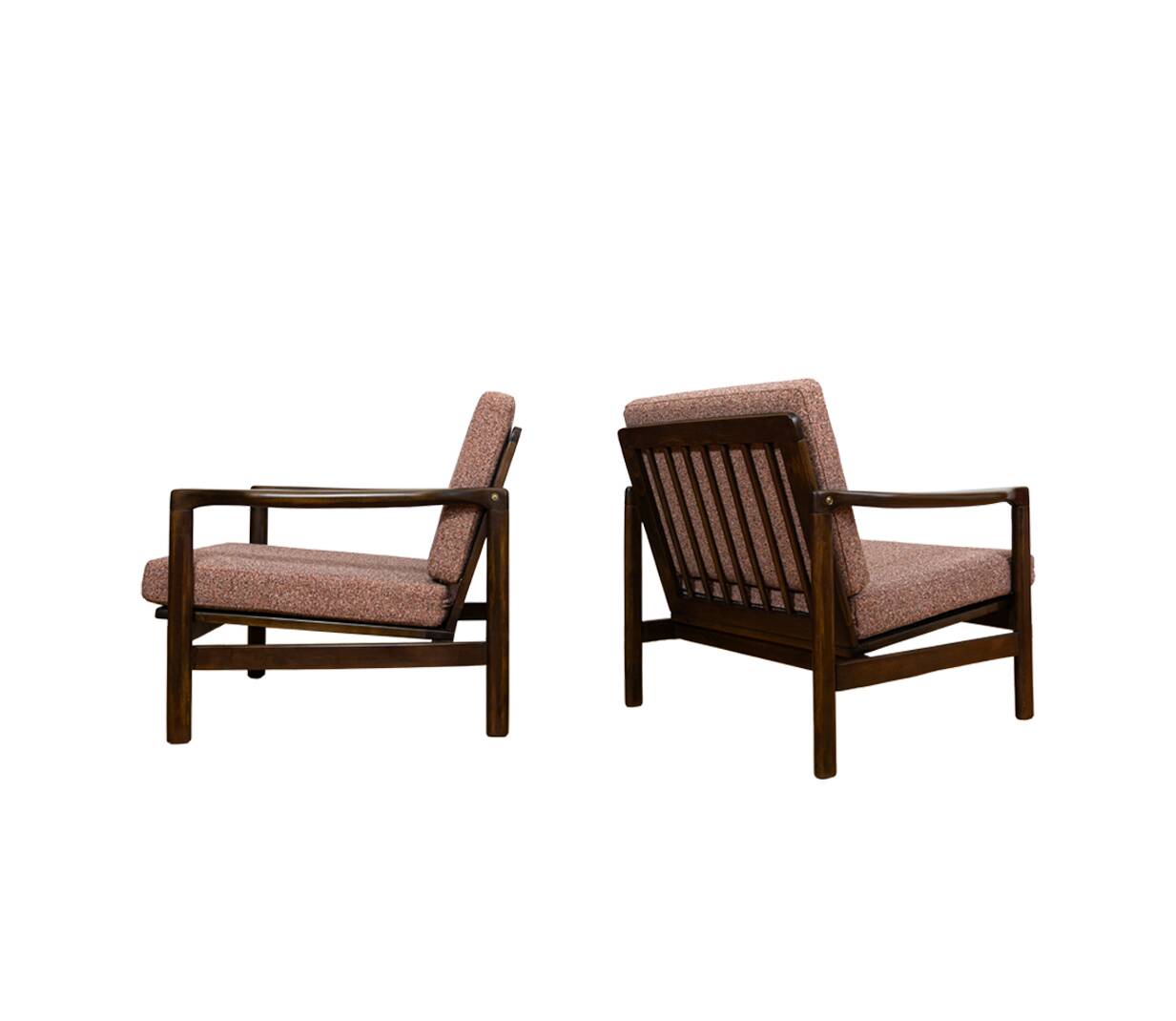 Pair Of Mid Century Armchairs B7522 By Zenon Bączyk, Poland, 1960's